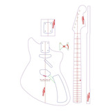Plantilla Guitarra Meteora - Luthier - Mdf 6mm