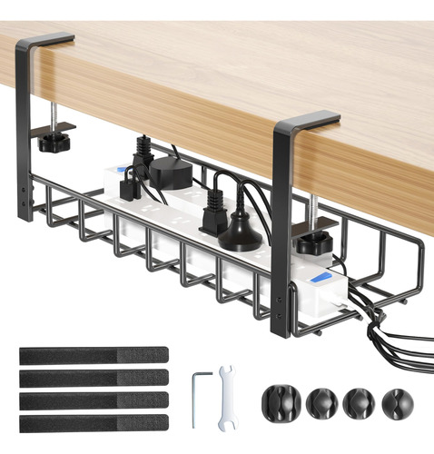Bandeja De Administración De Cables Debajo Del Escritorio 1 