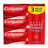 Pasta Colgate Optic White Renewal Blanqueadora 3 Pack Import