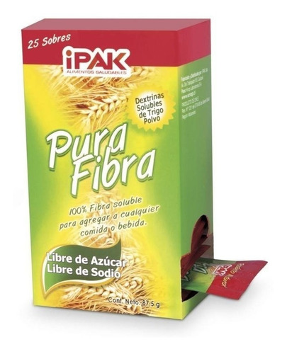 Pura Fibra   X 25 Sabor Sin Sabor