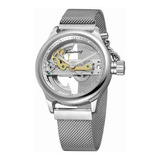 Unico Para Hombre Reloj Automatico Transparente Dial De Re