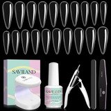 Kit De Uñas Saviland Gel X, Gel Adhesivo Para Uñas 4 En 1 Y