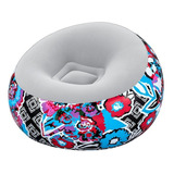 Sillón Inflable Silla Aterciopelada Puff Diseño Graffiti