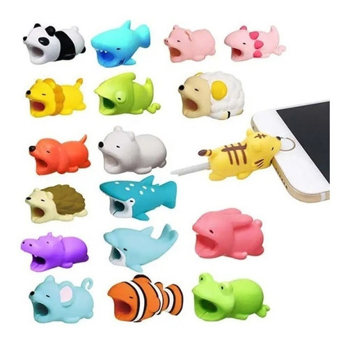 Cable Cover Animalitos Protectores P/ Cables Celular Tablet