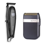 Combo Barbero Patillera Trimmer B-way + Afeitadora Shaver 