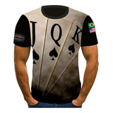 Camisa Camiseta Baralho Cartas Nipe Poquer Jogo