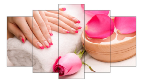 Cojunto  5 Peças Para Salão De Manicure E Pedicure  Mosaico