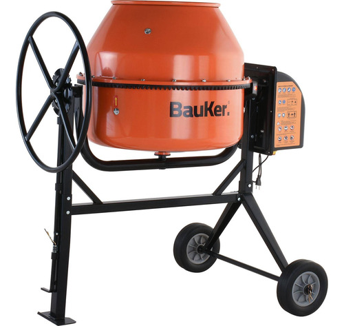 Mezcladora De Concreto Industrial Bauker 210lt - 850 W