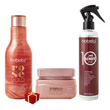 Hobety Kit Sha E Cond Rose Gold + Just Unit Leave-in 255ml