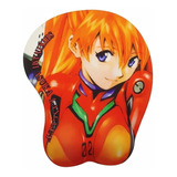 Mouse Pad 3d Anime Evangelion Asuka Langley Rei