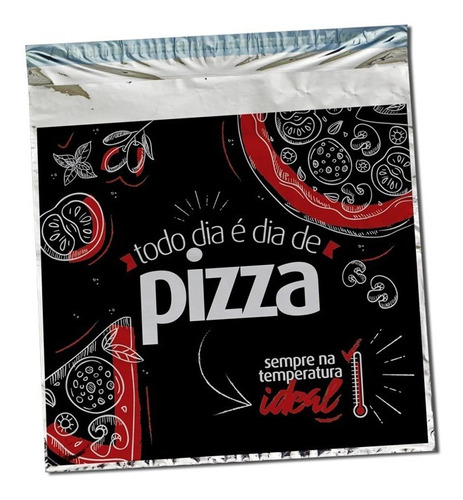 Embalagem Térmica Metalizada Para Pizza 45x51. 200 Un.