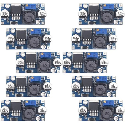 Módulo Reductor De Convertidor Dc-dc Lm2596 De 10 Piezas | Envío gratis