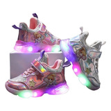 Zapatos Deportivos De Princesa For Niños Con Luz Led