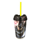 Vaso Pitillo Batman Botilito Sorpresa Piñata  X6 Und 