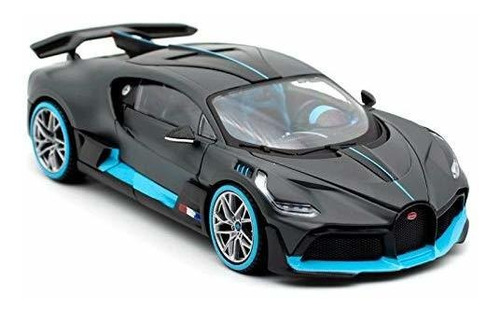 Bugatti Divo Gris Oscuro 1/24 Diecast Modelo De Coche Por Ma