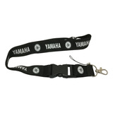 1 Unids Color Negro Yamaha Logo Superbike Lanyard Llavero Ac