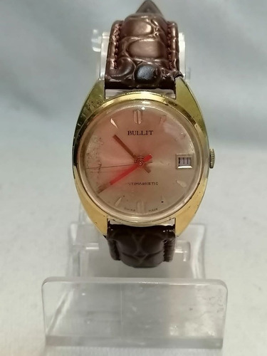 Reloj Bullit Vintage Caballero Cuerda Funciona Suizo Oferta