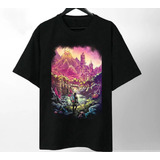 Polera Unisex Zelda Game Paisaje Algodon Estampado