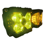 Faros Duallys Led Strobo Ámbar Tipo Baja Par Rzr Polaris X3 