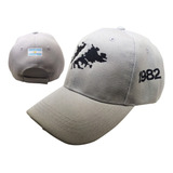 Gorra Islas Malvinas Cap Bordadas Tacticas C/copa Gris Claro