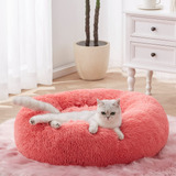 Sunstyle Home Cama Redonda De Felpa Suave Para Mascotas Par.