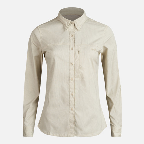 Camisa Mujer Rosselot Long Sleeve Q-dry Shirt Crema Lippi