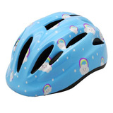 Casco Bicicleta Proteccion Skate Monopatin Niños Niñas Color Celeste Talle S