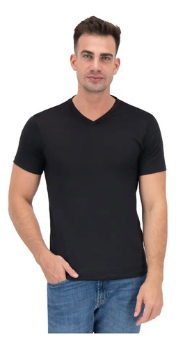 Playera Slim Fit Super Cómoda Cuello V Lycra  | MercadoLibre