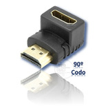 Adaptador Hdmi 90º Ficha Codo Macho Hembra Tv Smart Consola 