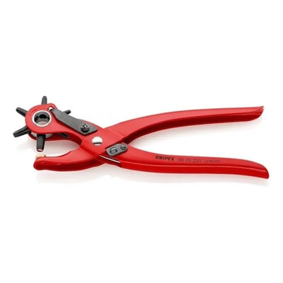 Alicate Sacabocados Knipex 9070220 220 mm 6 Punzones Ø 2-5 mm | Meses sin interés