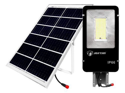 Foco Led Ext Panel Solar Soporte 100w Ip66 Jortan Mod T-100w