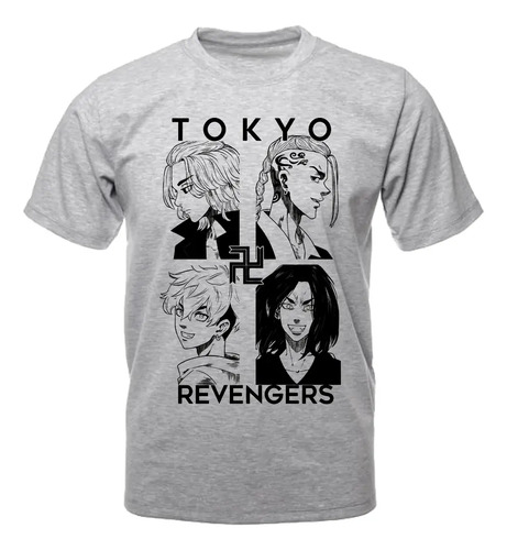 Playera Tokyo Revengers Mikey Draken Chifuyu Baji Anime