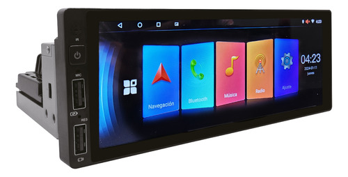 Pantalla Multimedia 6,8 Pulgadas 1 Din Carplay Android Gps