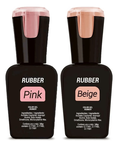 Rubber Gel Nivelador Organic Nails 15ml. 3 Colores Disponibl