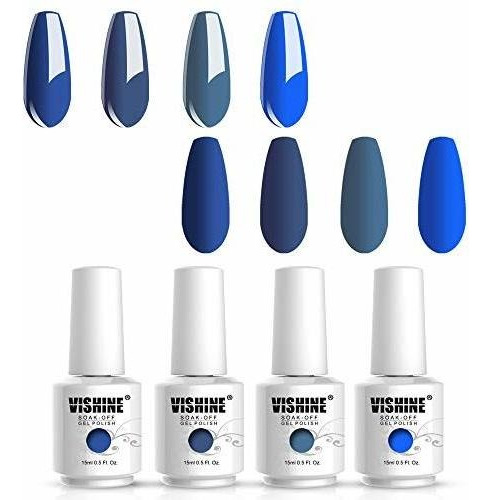 Esmalte De Uñas - Vishine Popular Blue Gel Nail Polish S