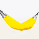 Rede De Dormir Descanso Camping Garimpeira Verão Amarela