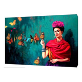 Cuadro Canvas Frida Kahlo Grande Lienzo Artistico  Bastidor 