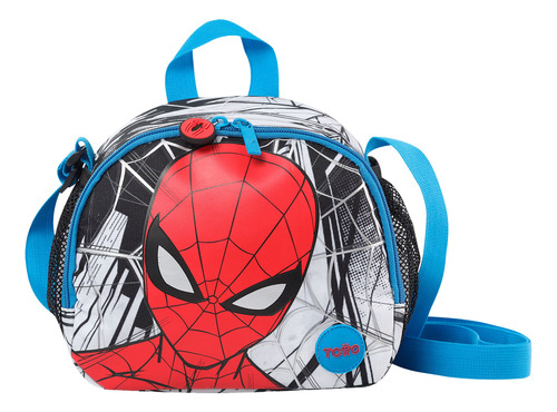 Lonchera Para Niño Spiderman City Blanca