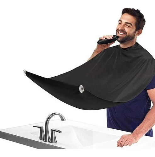 Capa Delantal Para Afeitado Barba Cabello Hombre En Espejo