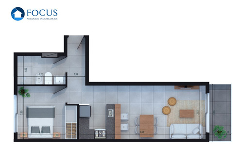 Pre Venta Apartamento 1 Dormitorio Con Terraza En Punta Carretas - Imagen 2
