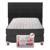 Combo Sommier Piero Foam 190 X 100 + Respaldo + Almohada