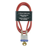 Cable De Acero 719d Con Candado Integrado Para Exteriores Co