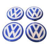 Centros Rines Volkswagen Vento Tipo Polo Jetta 56mm Azules 
