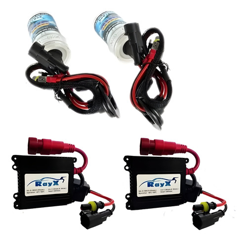 Kit Xênon Com Reator E Lâmpada Hid 8000k Universal Completo