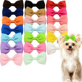 Moño Con Clips De Metal Pelo Mascota Yorkie Perro Clip 20 Pz