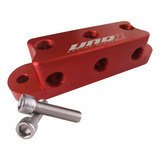 Suporte Sensor Ps10 Aluminio Billet 3 Vias Vermelho Unq1