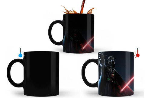 Taza Mágica De Cerámica Star Wars Darth Vader