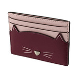 Tarjetero Pequeño Y Delgado De Kate Spade New York Meow Cat,