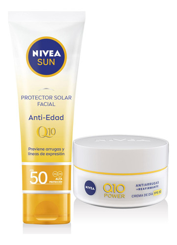 Protección Solar Antiedad Bloqueador + Crema Antiarrugas