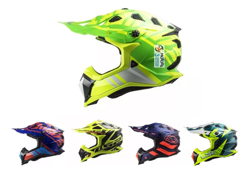 Jm Casco Motocross Mx 700 Ls2 Subverter Evo Gammax Colores